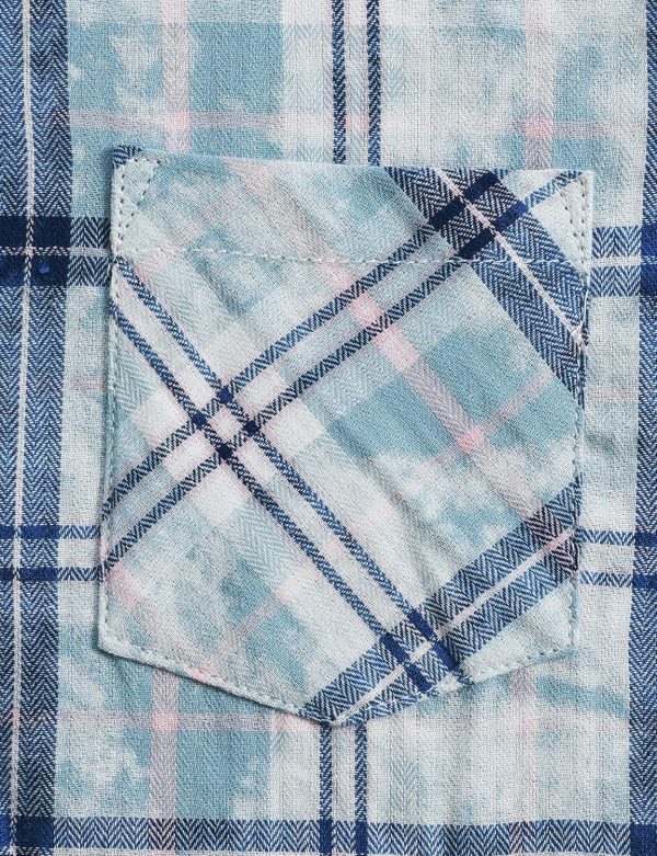 VATPAVE Boys Flannel Button Down Shirt Casual Long Sleeve Plaid Shirts 6-14 Years - Image 10