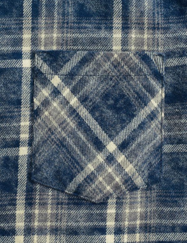 VATPAVE Boys Flannel Button Down Shirt Casual Long Sleeve Plaid Shirts 6-14 Years - Image 22