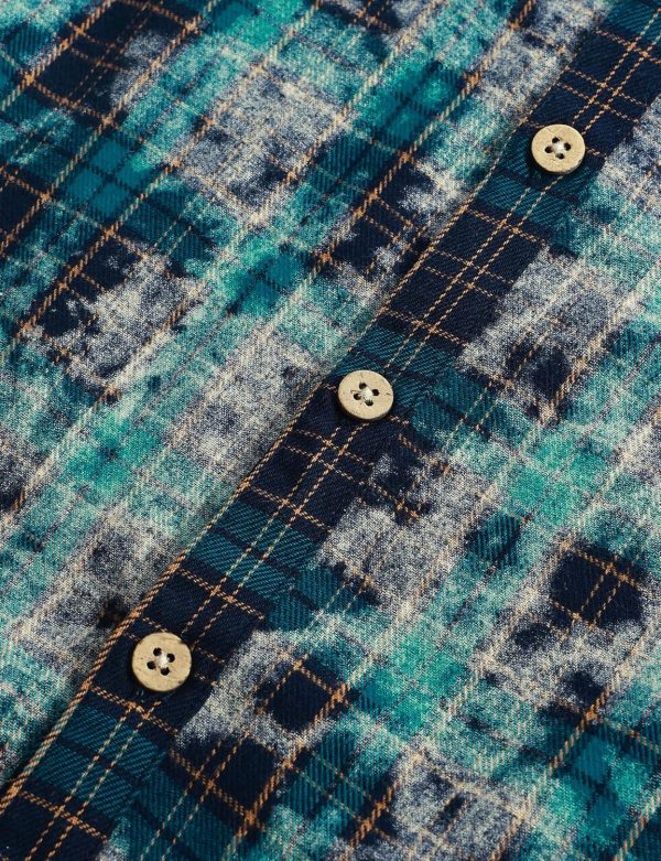 VATPAVE Boys Flannel Button Down Shirt Casual Long Sleeve Plaid Shirts 6-14 Years - Image 53