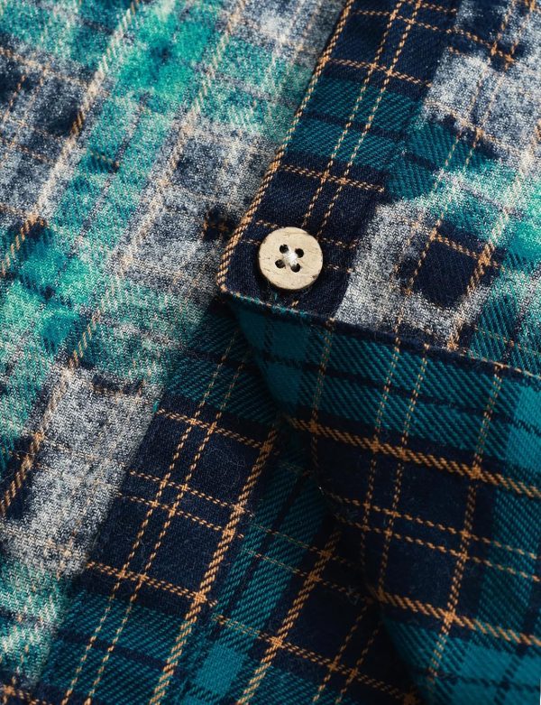 VATPAVE Boys Flannel Button Down Shirt Casual Long Sleeve Plaid Shirts 6-14 Years - Image 54