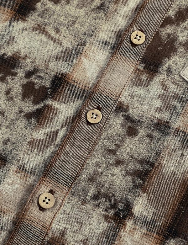 VATPAVE Boys Flannel Button Down Shirt Casual Long Sleeve Plaid Shirts 6-14 Years - Image 59