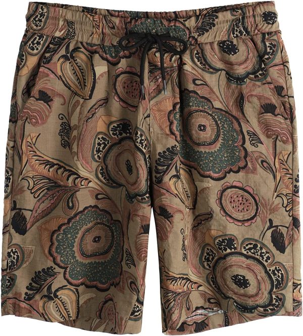 VATPAVE Mens Floral Hawaiian Shirts Short Sleeve Button Down Beach Shirts Suits - Image 11
