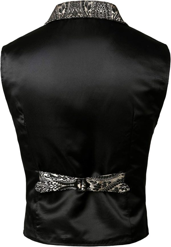 VATPAVE Mens Victorian Suit Vest Steampunk Gothic Waistcoat - Image 51