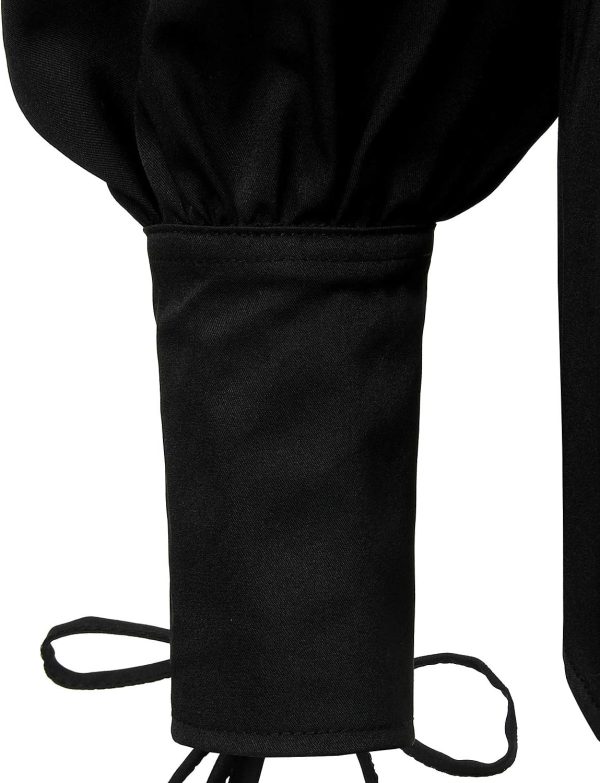 VATPAVE Mens Bandage Renaissance Shirts Gothic Pirate Cosplay Costume Tops - Image 18