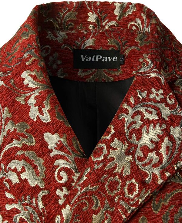 VATPAVE Mens Victorian Double Breasted Vest Gothic Steampunk Waistcoat - Image 22