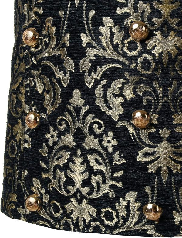 VATPAVE Mens Victorian Double Breasted Vest Gothic Steampunk Waistcoat - Image 30