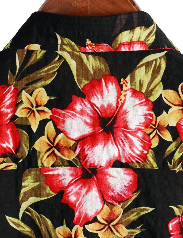VATPAVE Mens Casual Short Sleeve Button Down Shirts Regular Fit Hawaiian Summer Shirt - Image 31