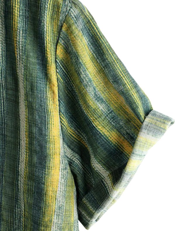 VATPAVE Mens Casual Short Sleeve Button Down Shirts Regular Fit Hawaiian Summer Shirt - Image 53