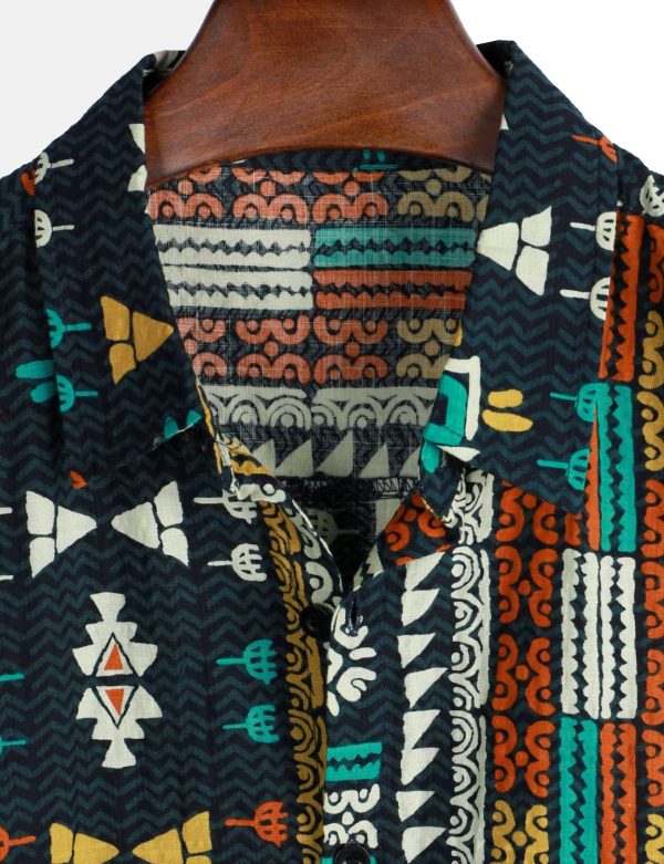 VATPAVE Mens Casual Short Sleeve Button Down Shirts Regular Fit Hawaiian Summer Shirt - Image 64