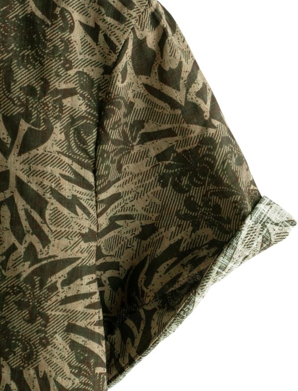 VATPAVE Mens Casual Short Sleeve Button Down Shirts Regular Fit Hawaiian Summer Shirt - Image 84