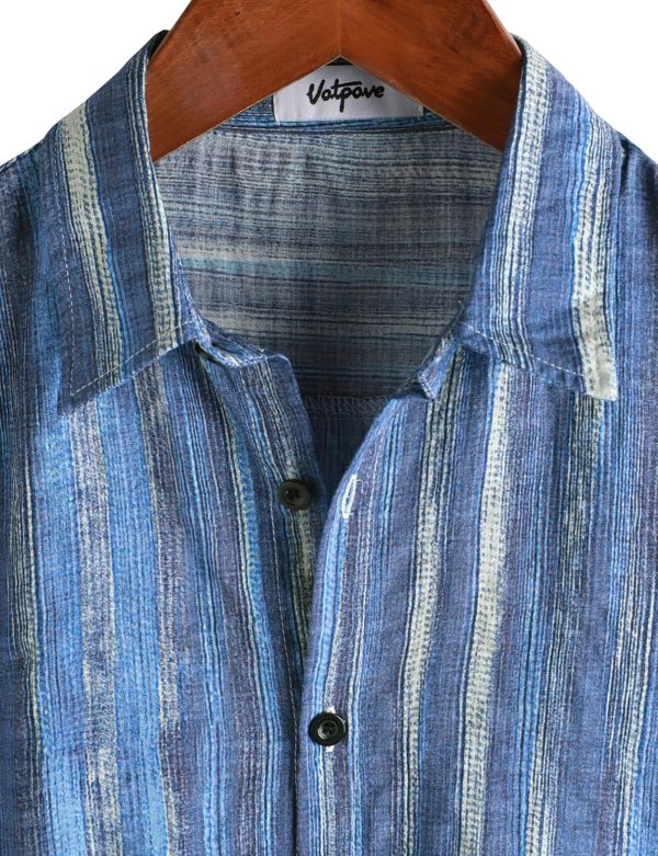 VATPAVE Mens Casual Short Sleeve Button Down Shirts Regular Fit Hawaiian Summer Shirt - Image 113