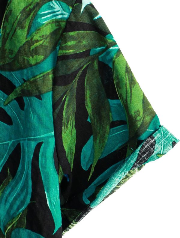 VATPAVE Mens Casual Short Sleeve Button Down Shirts Regular Fit Hawaiian Summer Shirt - Image 120