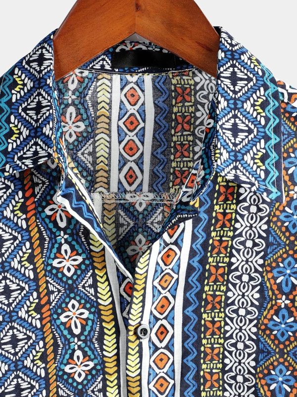 VATPAVE Mens Casual Short Sleeve Button Down Shirts Regular Fit Hawaiian Summer Shirt - Image 125