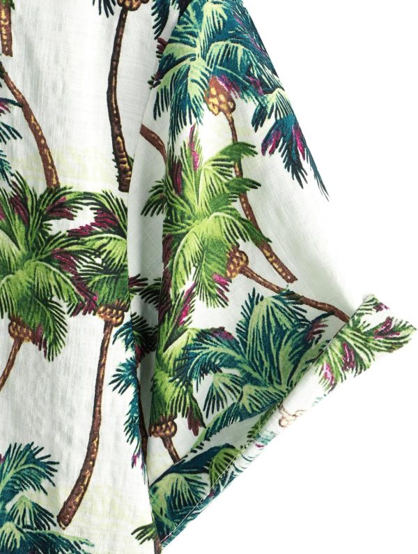 VATPAVE Mens Casual Short Sleeve Button Down Shirts Regular Fit Hawaiian Summer Shirt - Image 162