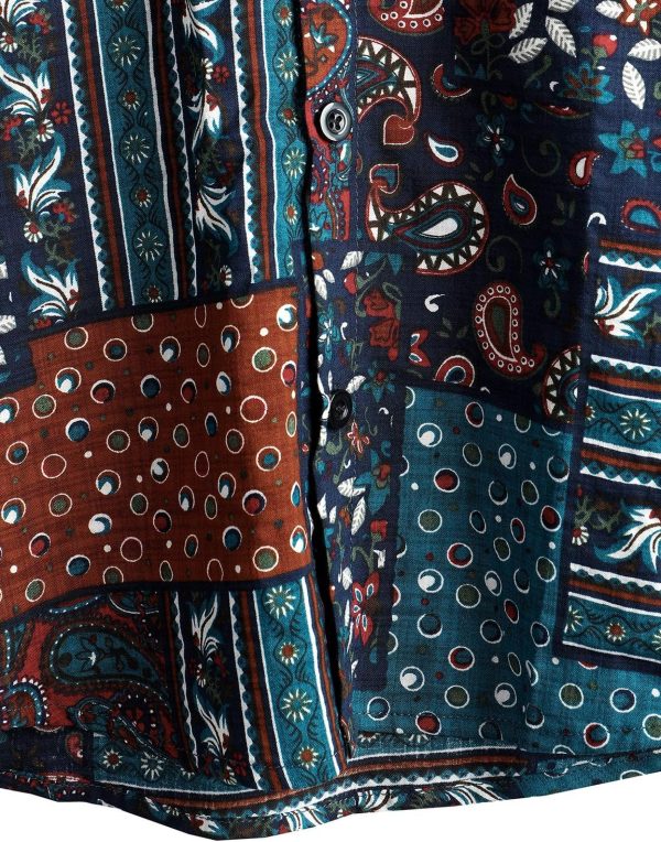 VATPAVE Mens Casual Short Sleeve Button Down Shirts Regular Fit Hawaiian Summer Shirt - Image 169