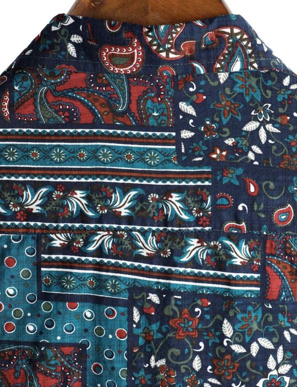 VATPAVE Mens Casual Short Sleeve Button Down Shirts Regular Fit Hawaiian Summer Shirt - Image 170