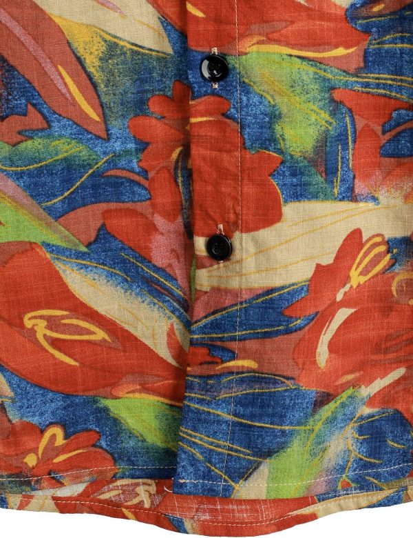 VATPAVE Mens Casual Short Sleeve Button Down Shirts Regular Fit Hawaiian Summer Shirt - Image 188
