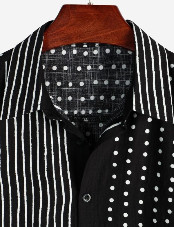 VATPAVE Mens Casual Short Sleeve Button Down Shirts Regular Fit Hawaiian Summer Shirt - Image 210