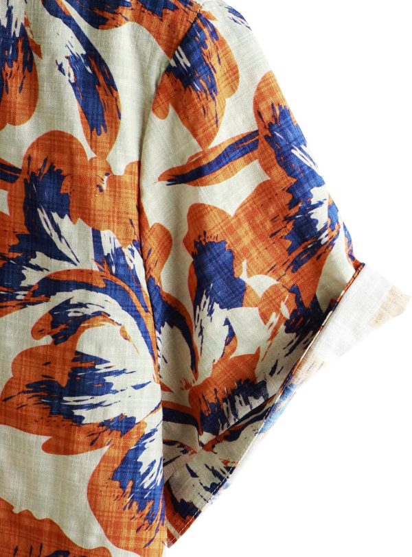 VATPAVE Mens Casual Short Sleeve Button Down Shirts Regular Fit Hawaiian Summer Shirt - Image 217